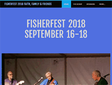 Tablet Screenshot of fisherfest.com